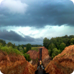 Лето над серпуховским газопроводом выдалось реально дождливым.